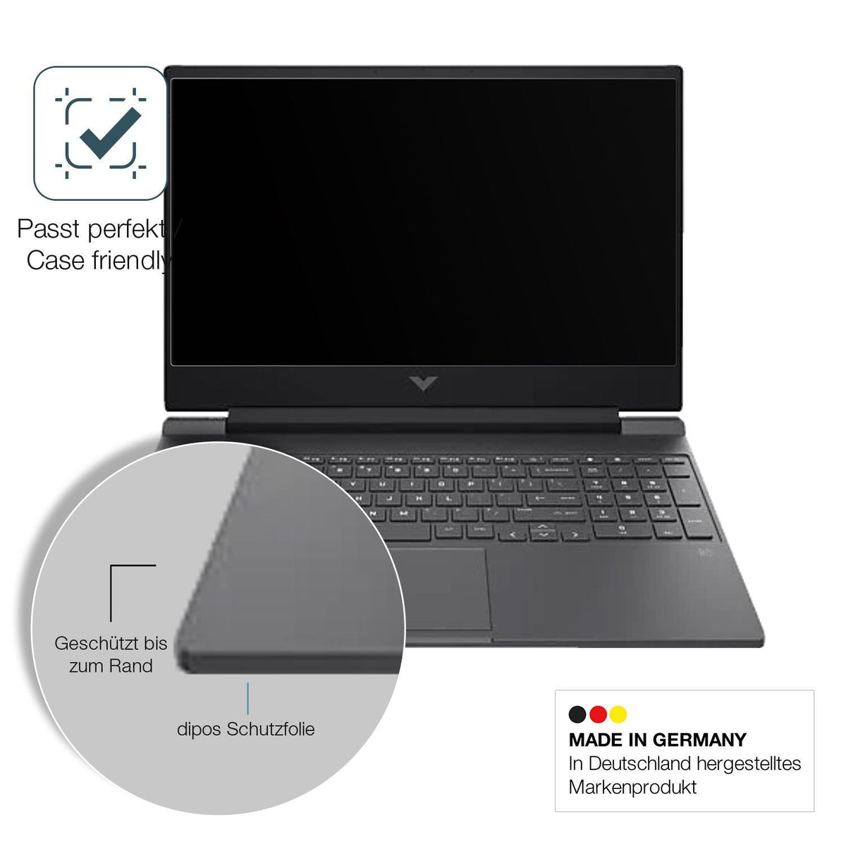 2x 9H Schutzfolie matt für HP Victus Gaming Laptop (6)