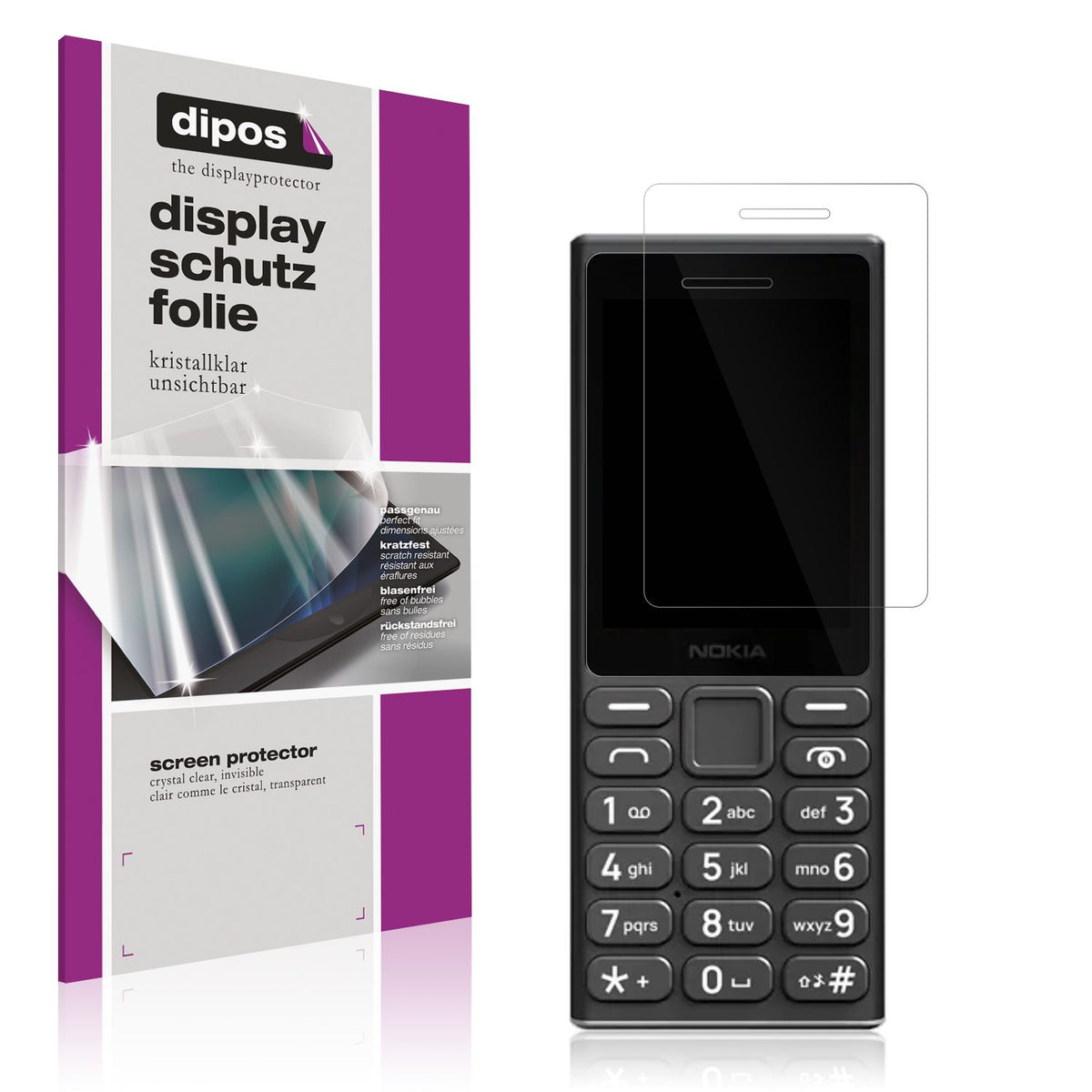 4x Schutzfolie klar für Nokia 105 2024 Display-Sch (1)