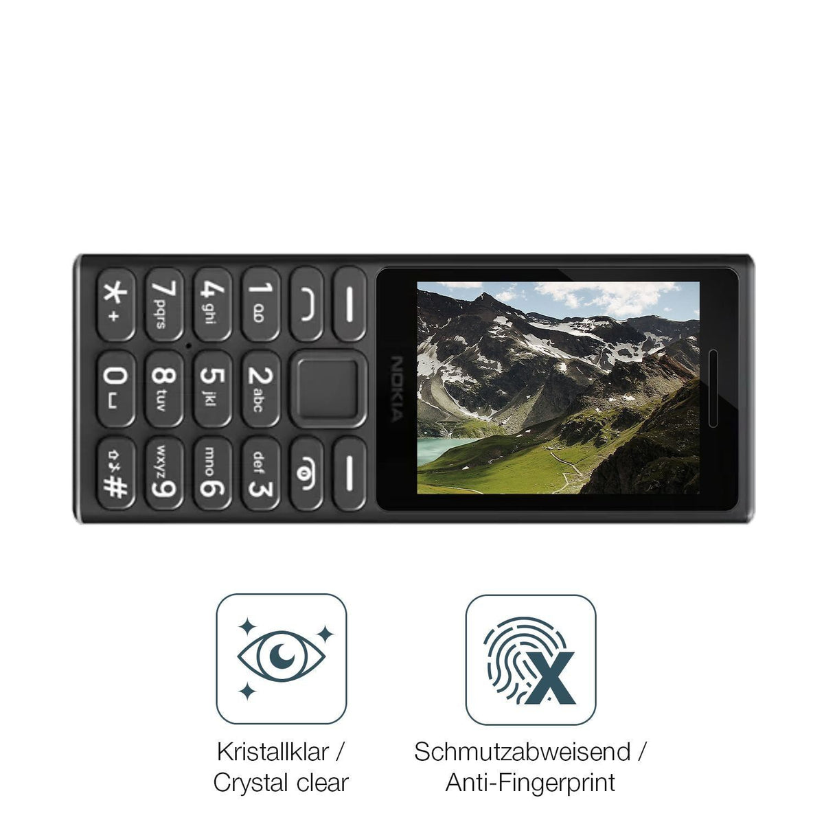 4x Schutzfolie klar für Nokia 105 2024 Display-Sch (4)