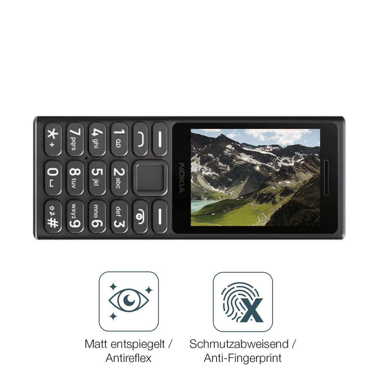 4x Schutzfolie matt für Nokia 105 4G 2024 Display- (4)