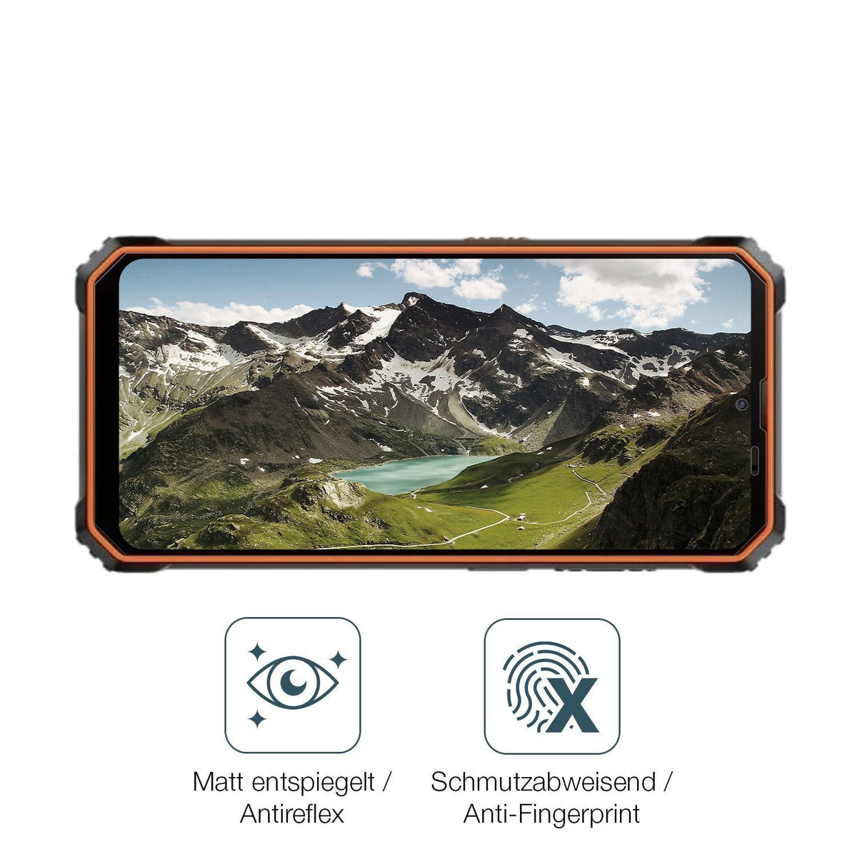 2x 9H Schutzfolie matt für Blackview BV6200 Plus P (5)