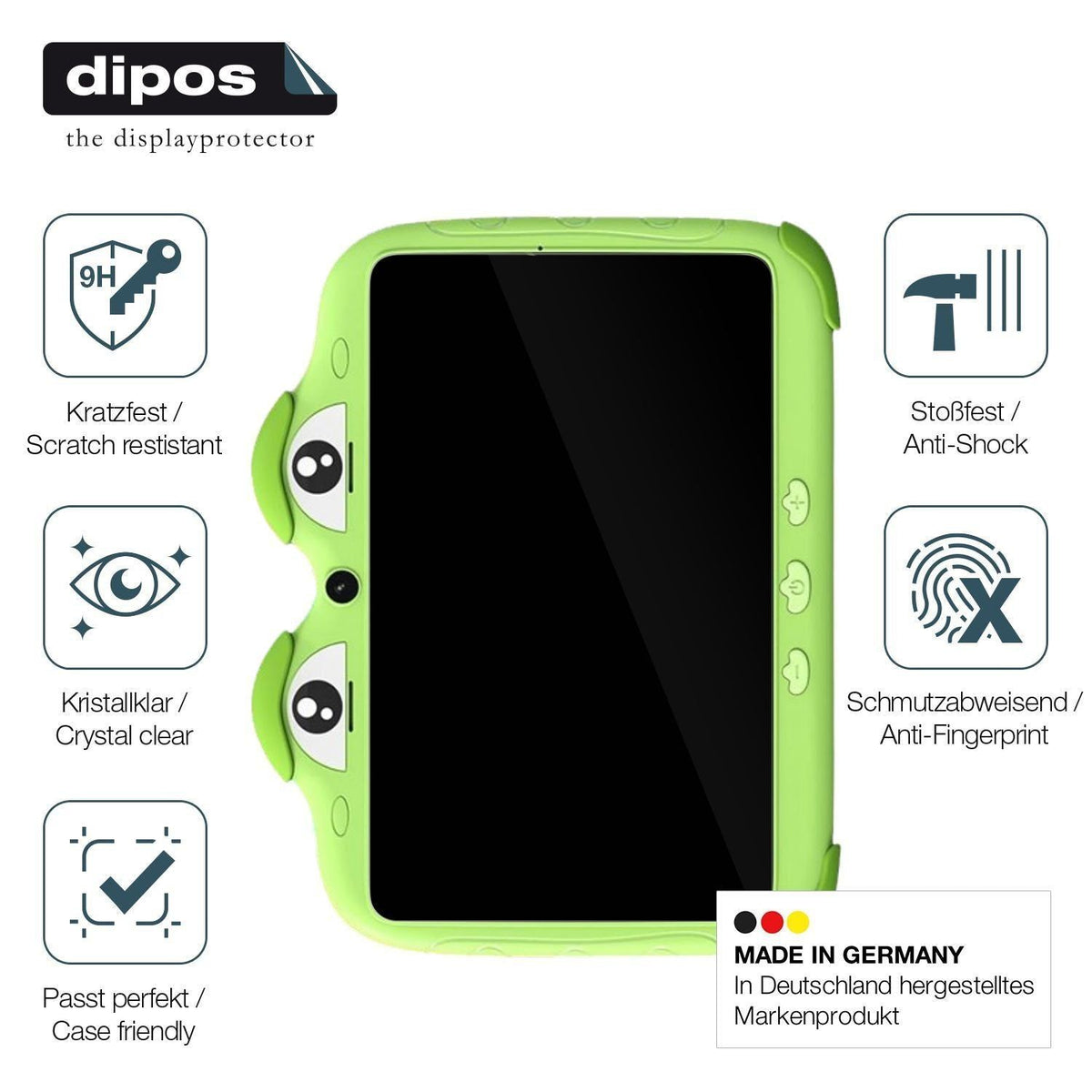 2x 9H Schutzfolie für Ascrecem Y8 Kids Tablet 2. G (7)