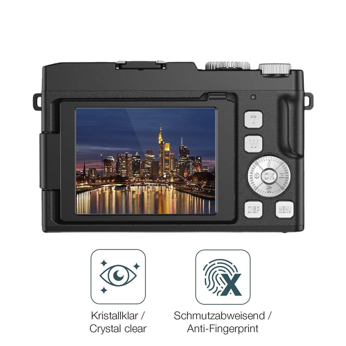 2x 9H Schutzfolie für YiFuar 075bk Digitalkamera P (5)