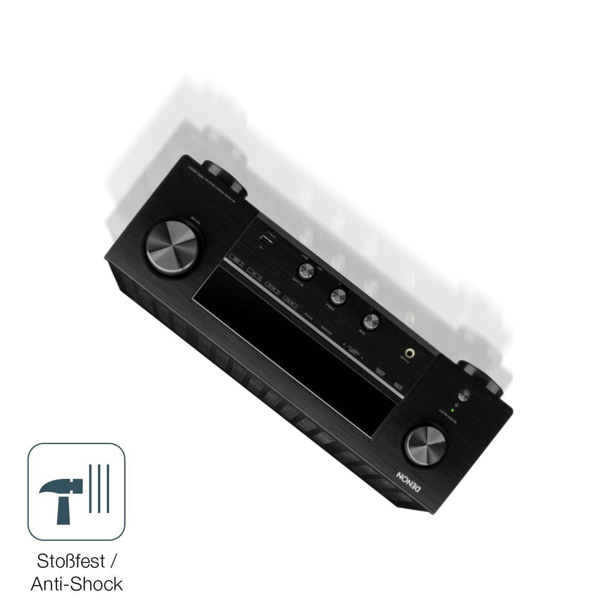 2x 9H Schutzfolie matt für Denon DRA-800H Panzerfo (4)