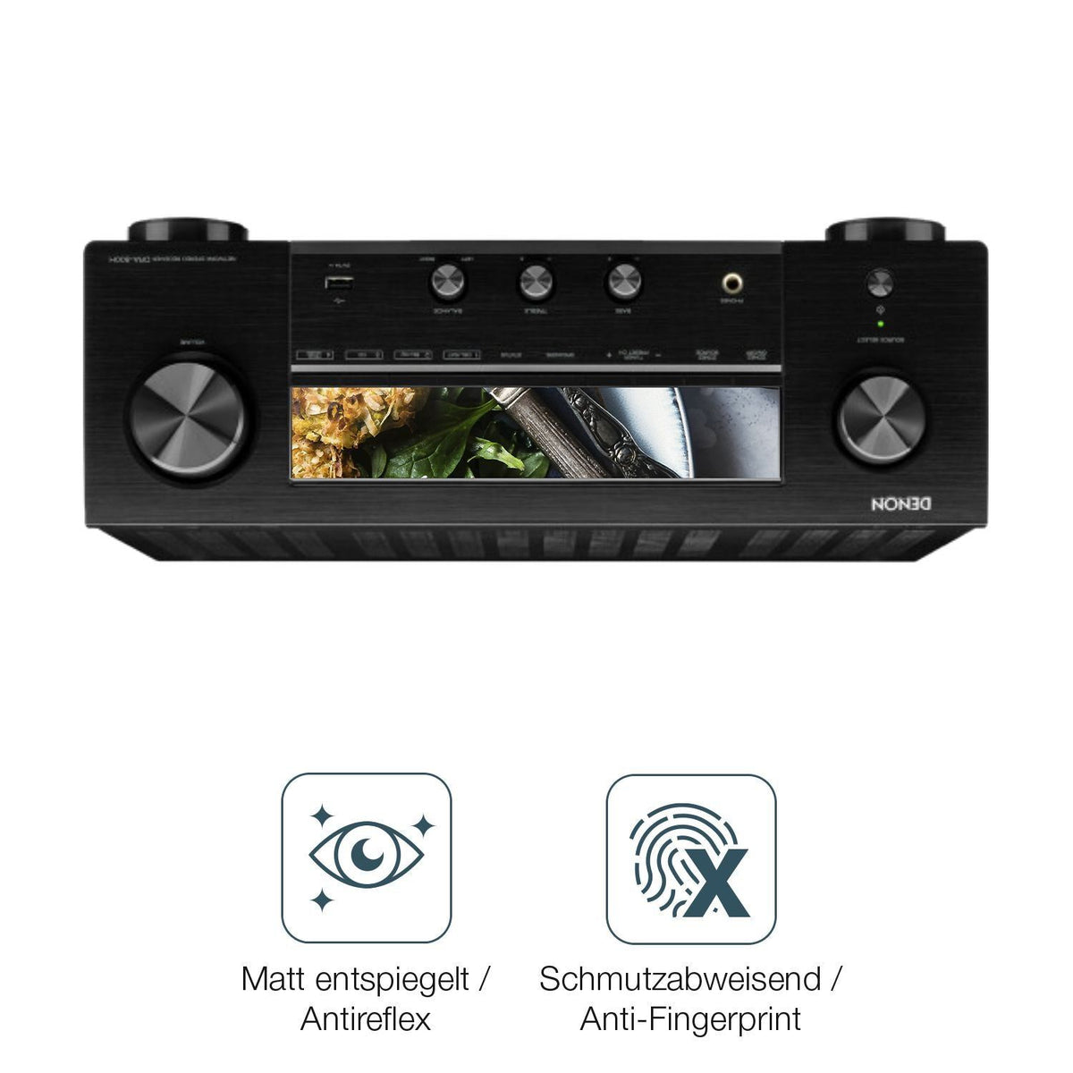 2x 9H Schutzfolie matt für Denon DRA-800H Panzerfo (5)