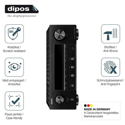 2x 9H Schutzfolie matt für Denon DRA-800H Panzerfo (7)