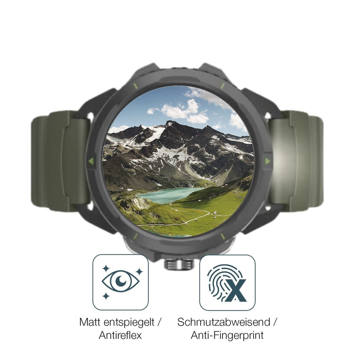 2x 9H Schutzfolie matt für Hammer Watch 2 Military (5)