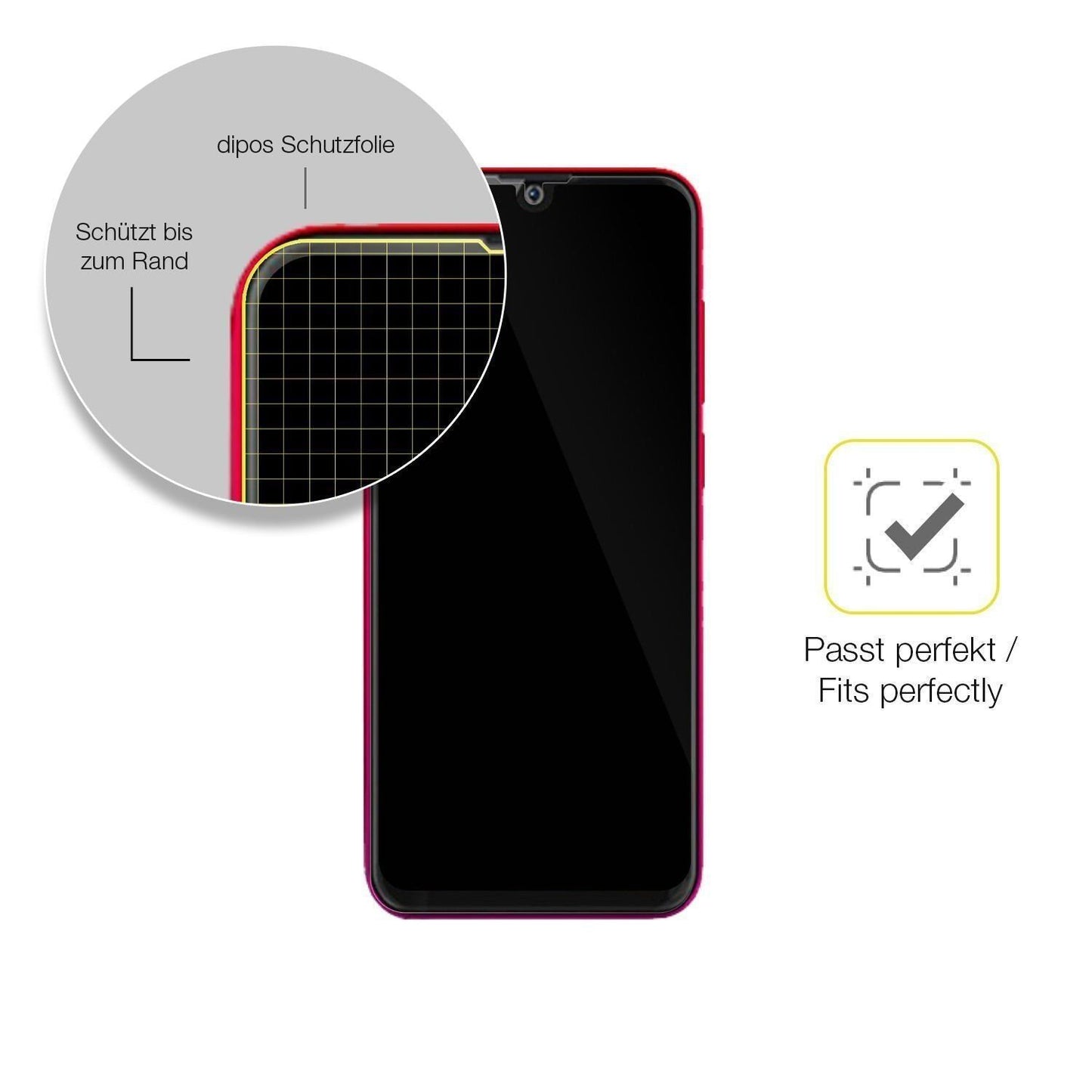 2x 3D Full Cover Schutzfolie für Walton Primo N5 (6)