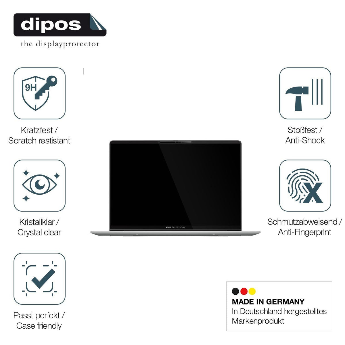 2x 9H Schutzfolie für Asus Expertbook P5 V5405 Pan (7)