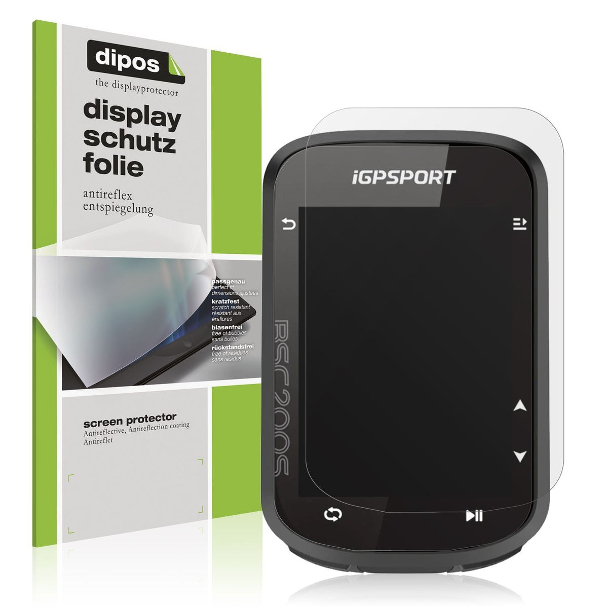 2x Schutzfolie matt für iGPSport BSC200s Display-S (1)