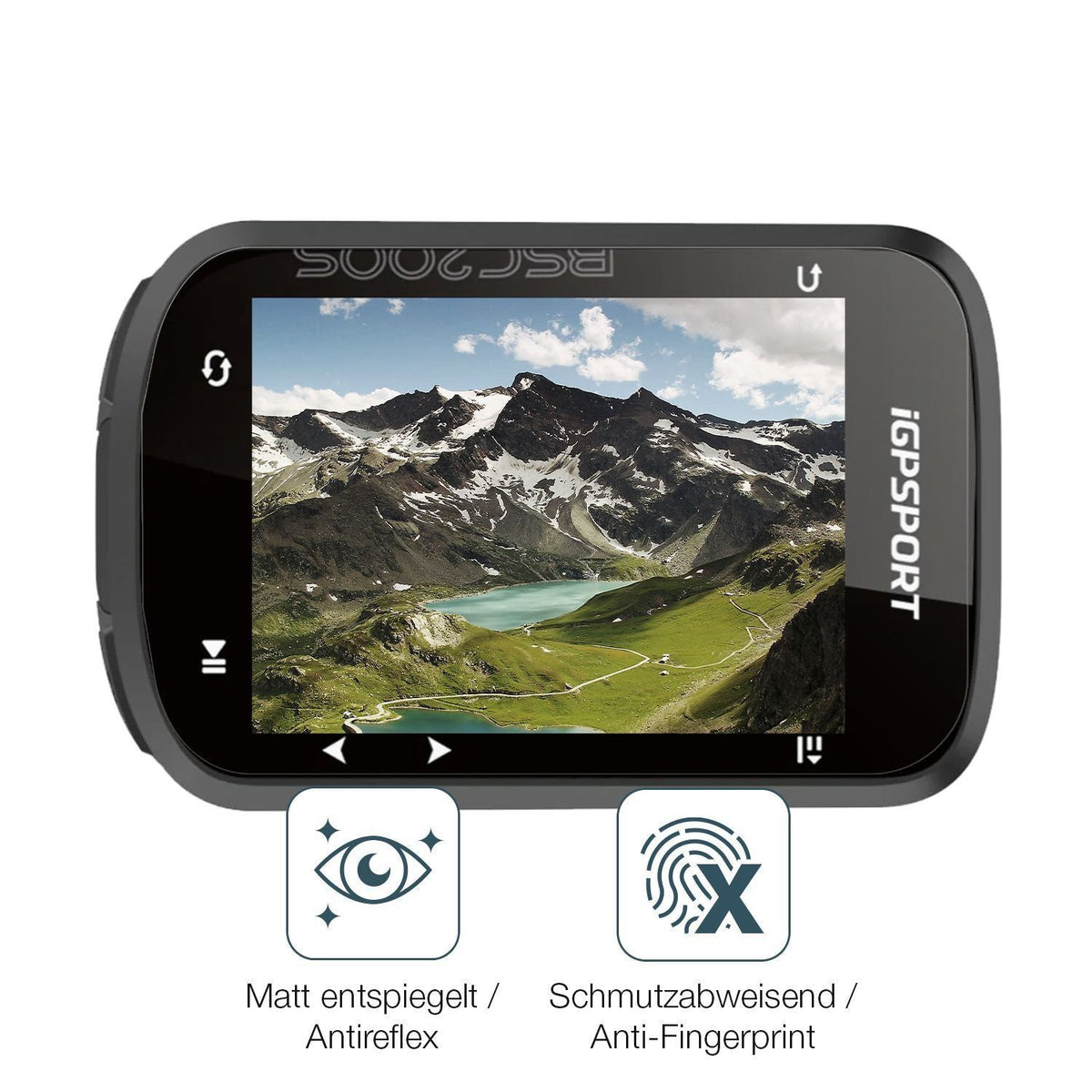 2x Schutzfolie matt für iGPSport BSC200s Display-S (4)