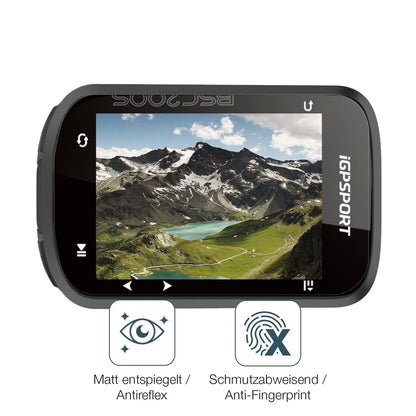 2x Schutzfolie matt für iGPSport BSC200s Display-S (4)