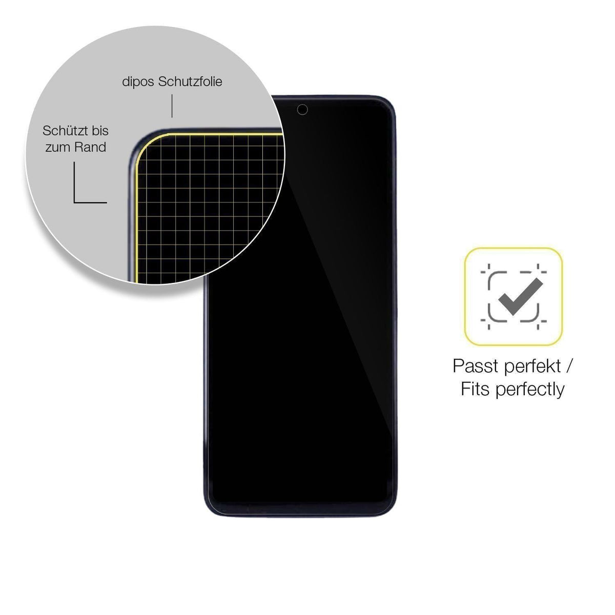 2x 3D Full Cover Schutzfolie für Oppo A5 Vitality  (6)