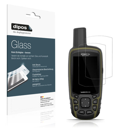 2x 9H Schutzfolie für Garmin GPSMAP 65 Panzerfolie (1)