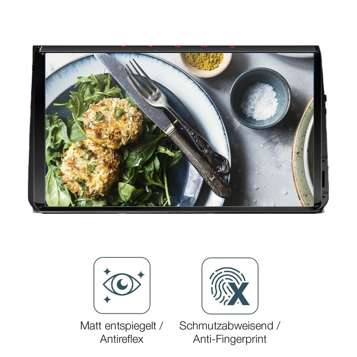 2x Schutzfolie matt für QIIKEN 8 Core 4Go Display- (4)
