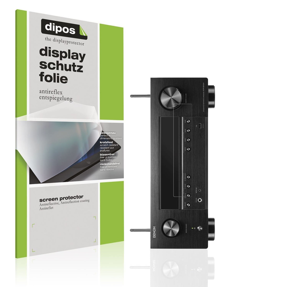 2x Schutzfolie matt für Denon AVR-X2800HDAB Displa (1)