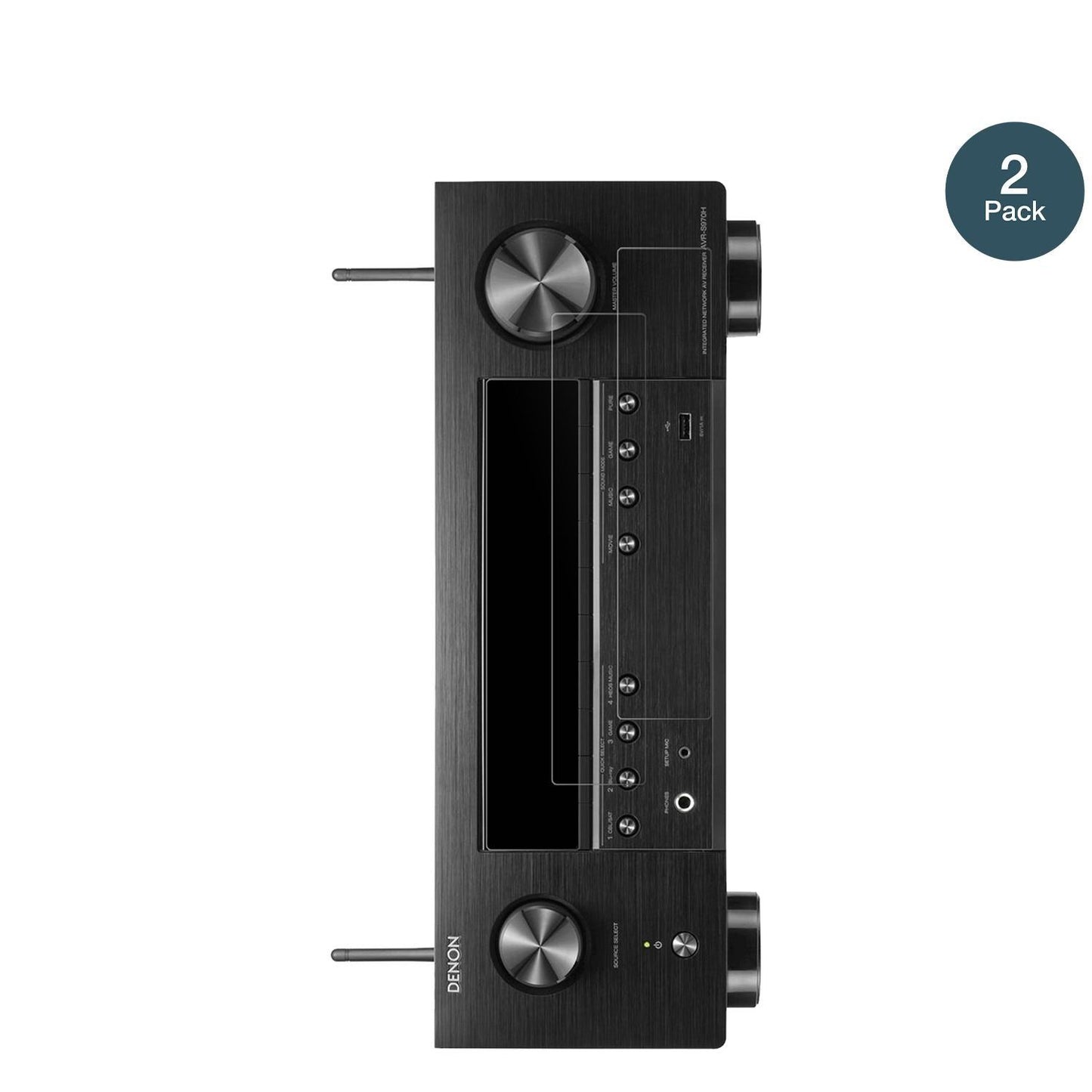 2x 9H Schutzfolie matt für Denon AVR-X1700H Panzer (2)