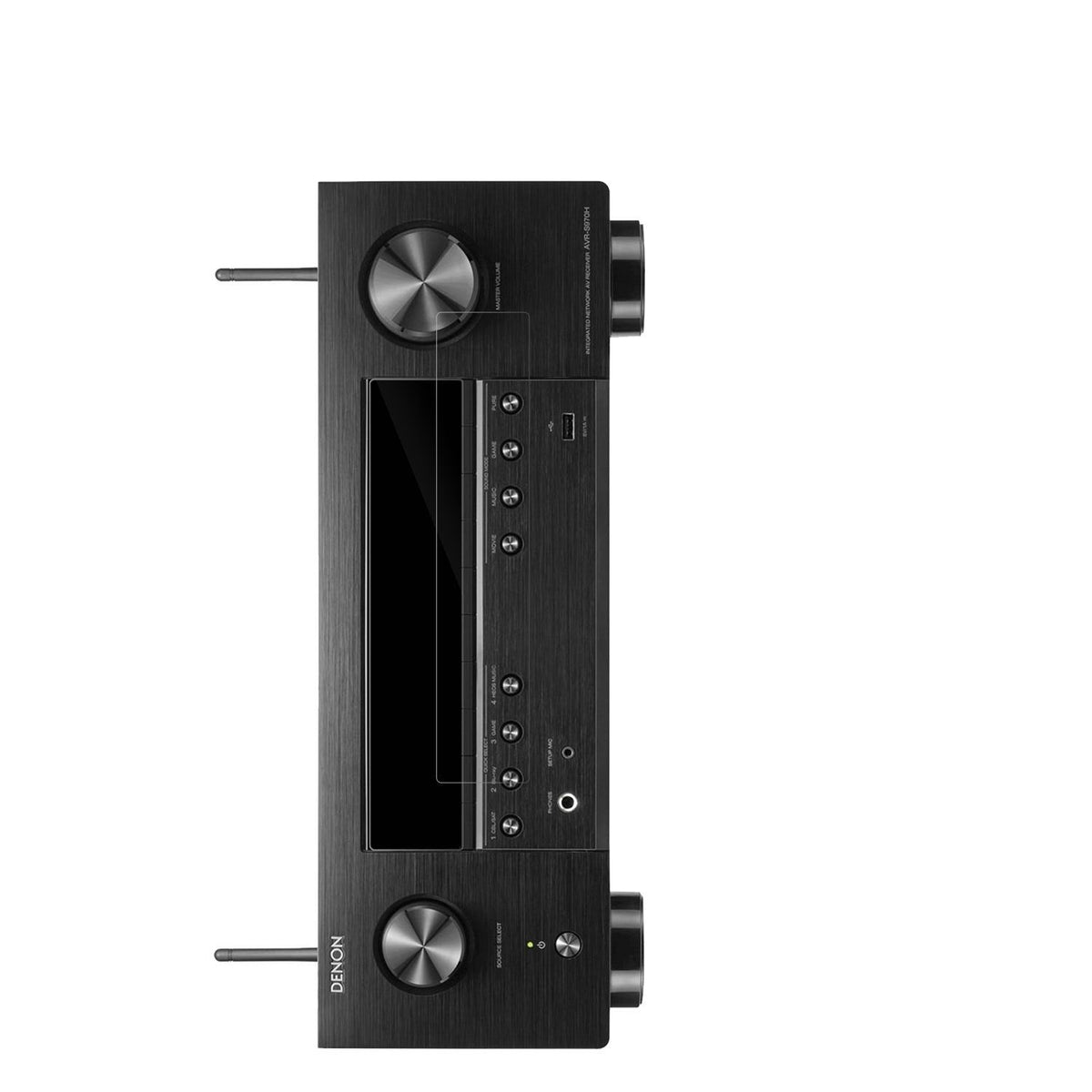 2x Schutzfolie klar für Denon AVR-X3800H Display-S (2)