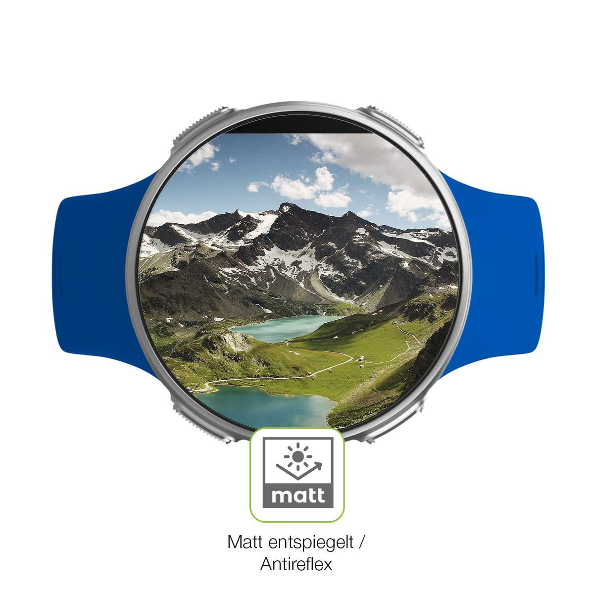 2x Full Cover Schutzfolie matt für Polar Vantage V (5)