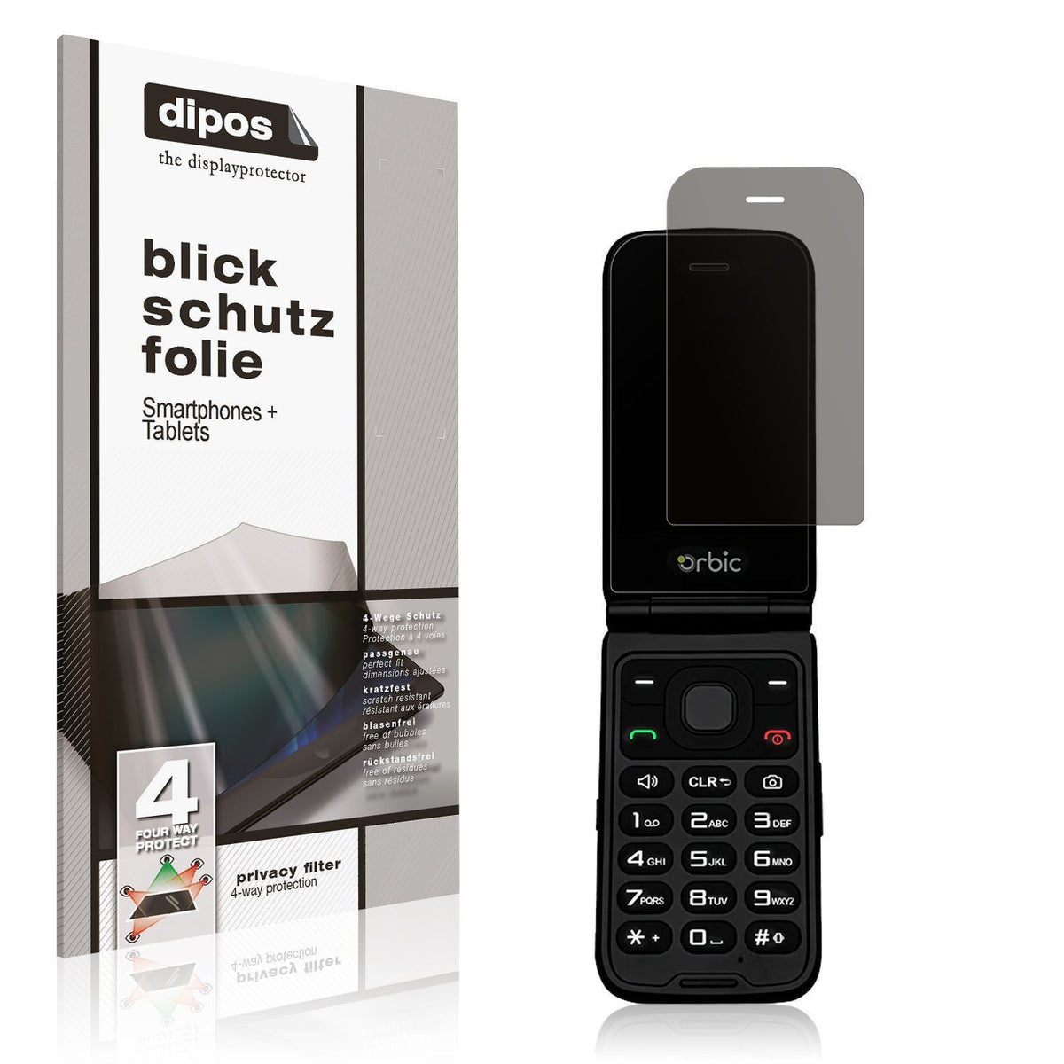 Blickschutzfolie für Orbic Journey Pro matt Schutz (1)