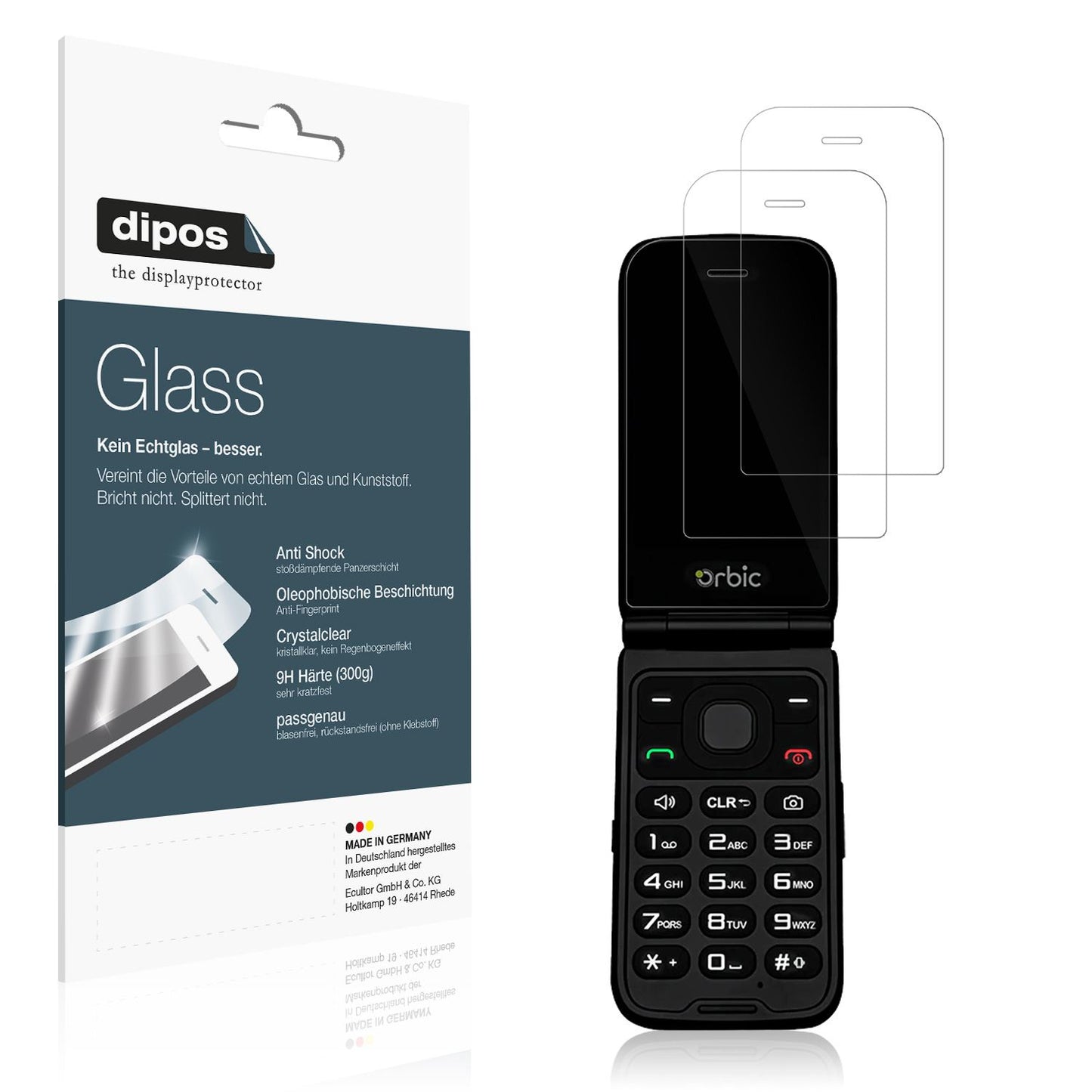 2x 9H Schutzfolie für Orbic Journey Pro Lite Panze (1)