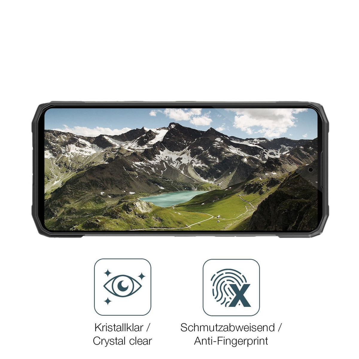 4x Schutzfolie klar für Doogee Fire 6 Max Display- (4)