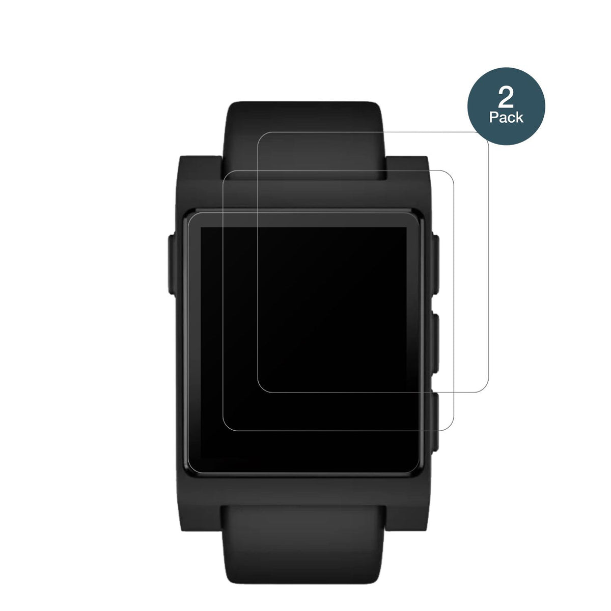 2x 9H Schutzfolie matt für Pebble Core Time 2 Panz (2)