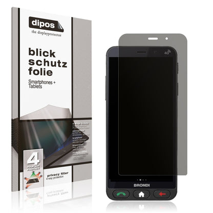 Blickschutzfolie für Brondi Amico Vero 4G matt Sch (1)