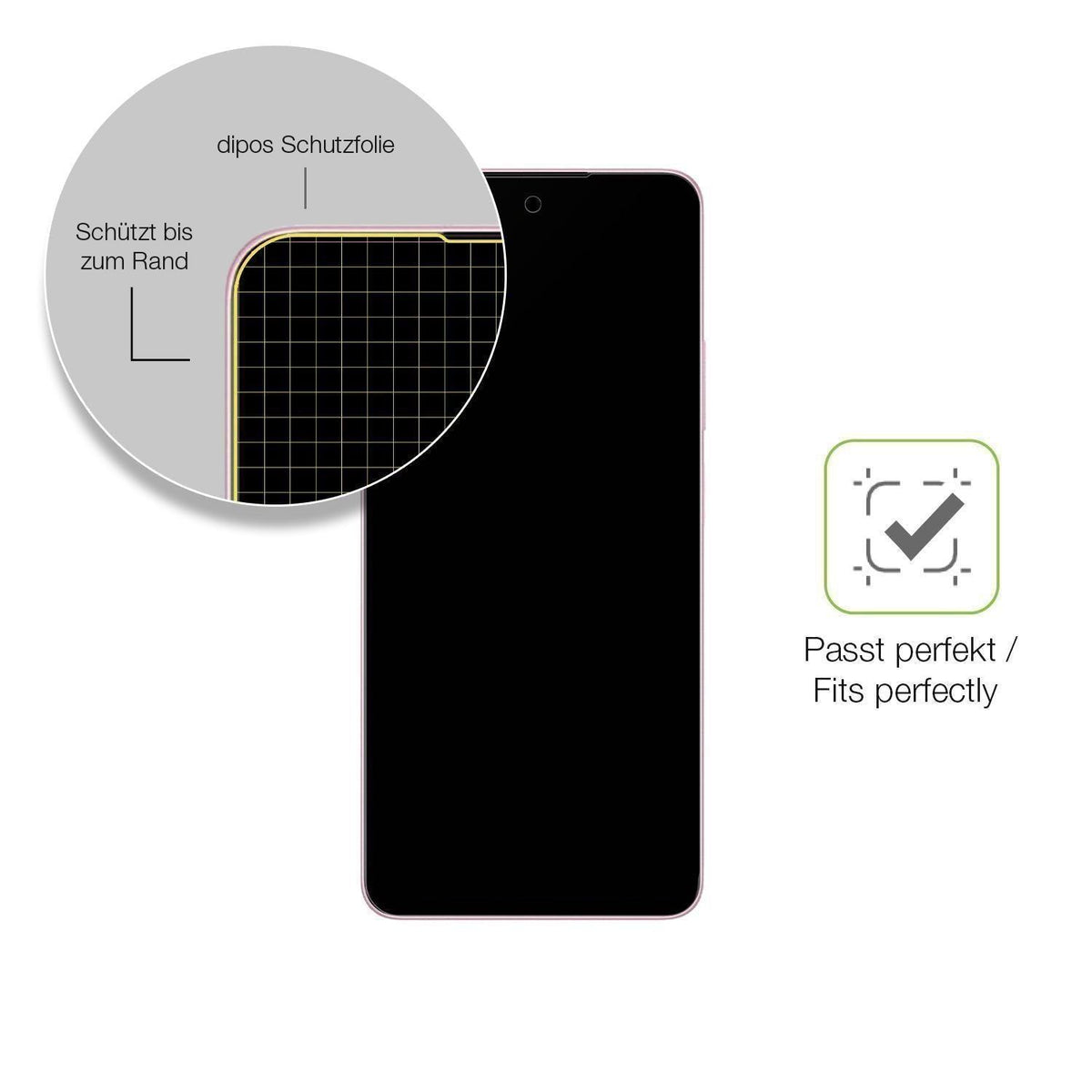 2x Full Cover Schutzfolie matt für Oppo A5 Energy (6)
