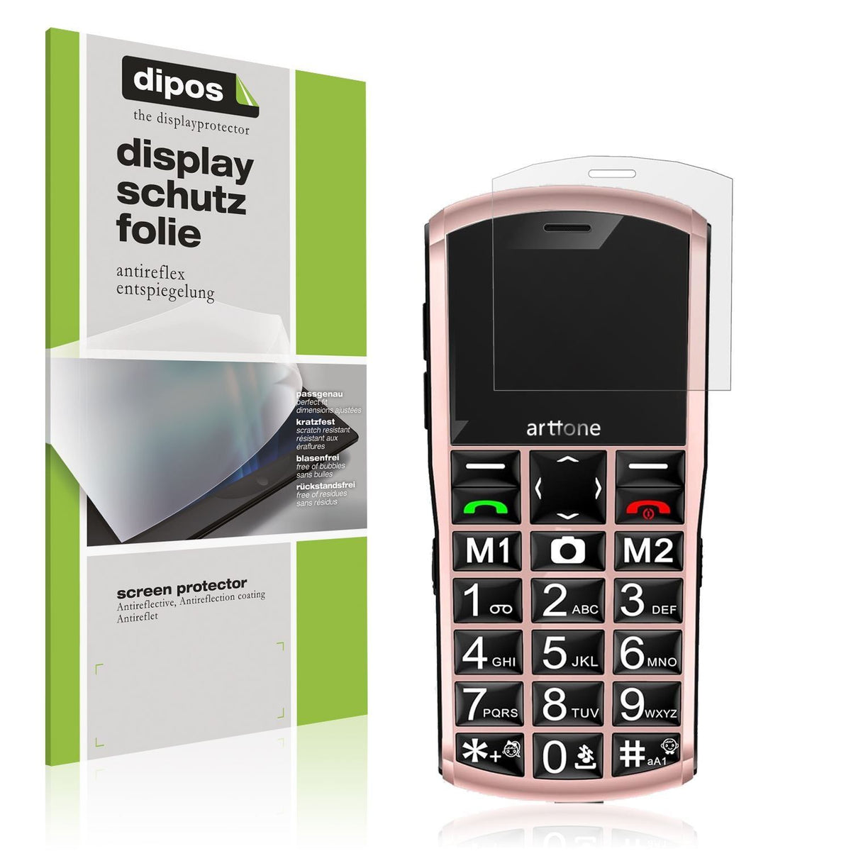 4x Schutzfolie matt für Artfone A400 4G Display-Sc (1)