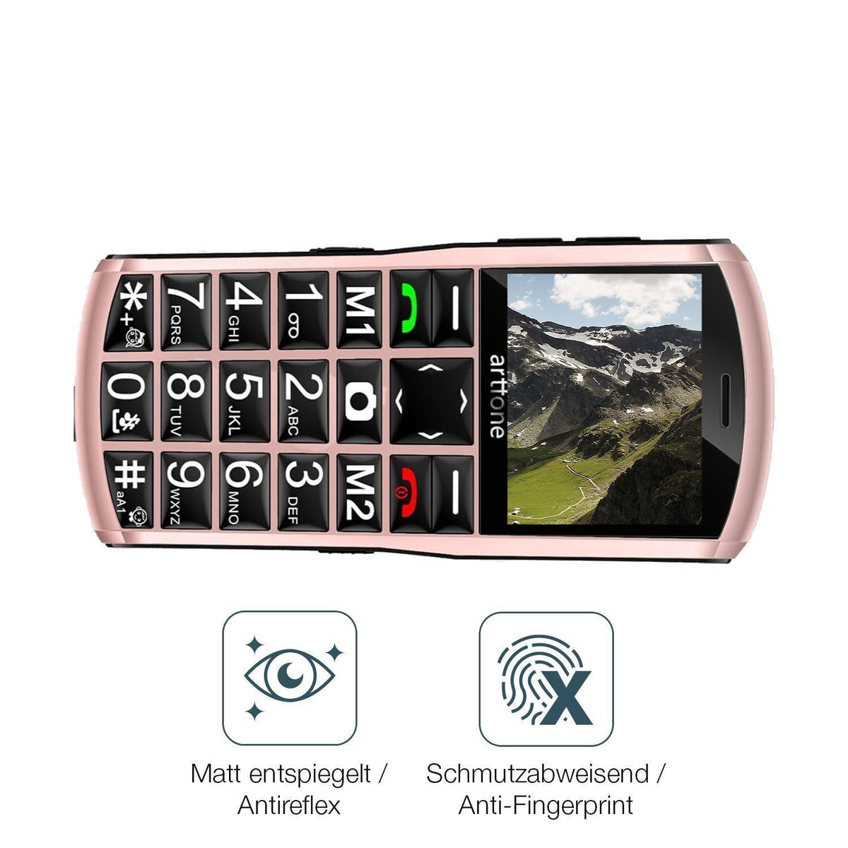 4x Schutzfolie matt für Artfone A400 4G Display-Sc (4)