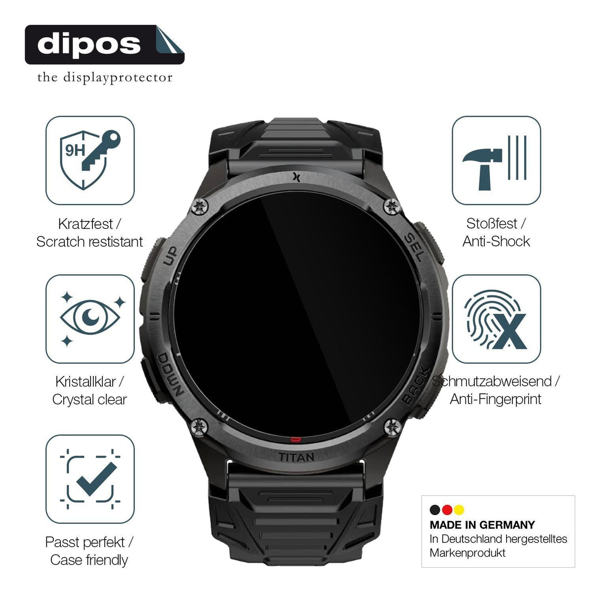 2x 9H Schutzfolie für MaxCom Titan Chronos GPS Pan (7)