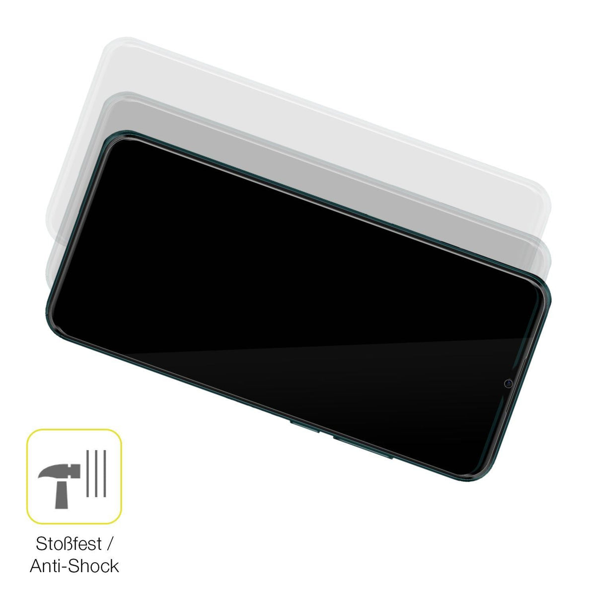 2x 3D Full Cover Schutzfolie für Mobicel P12 (4)