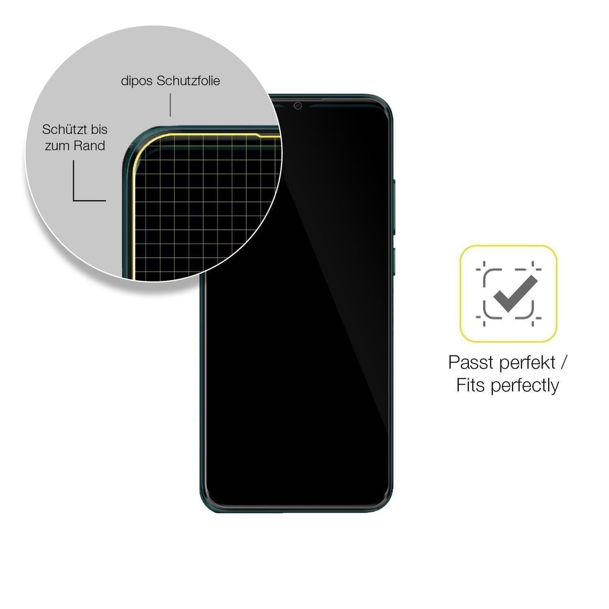 2x 3D Full Cover Schutzfolie für Mobicel P12 (6)
