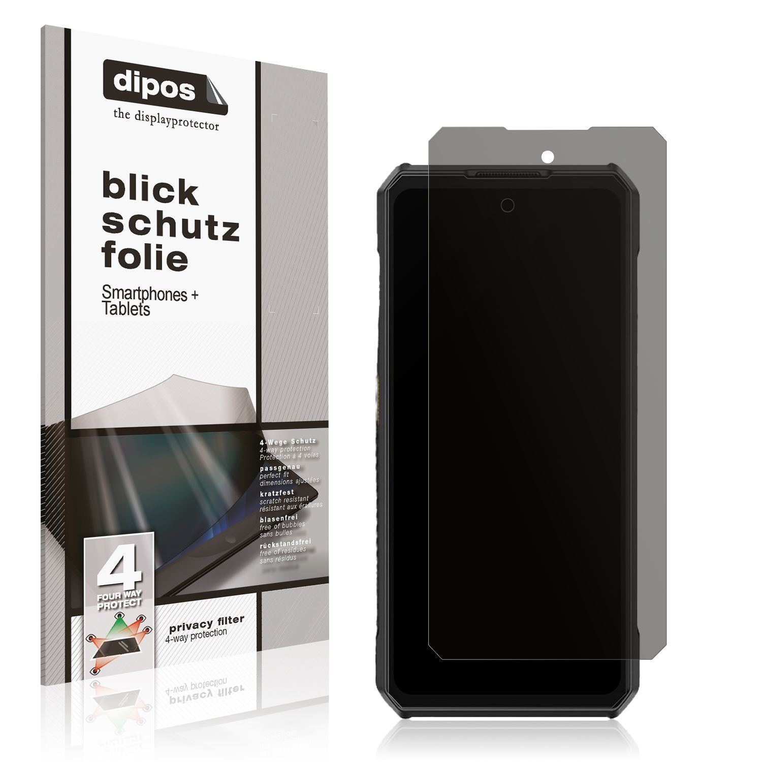 Blickschutzfolie für Ulefone Armor 30 Pro matt Sch (1)