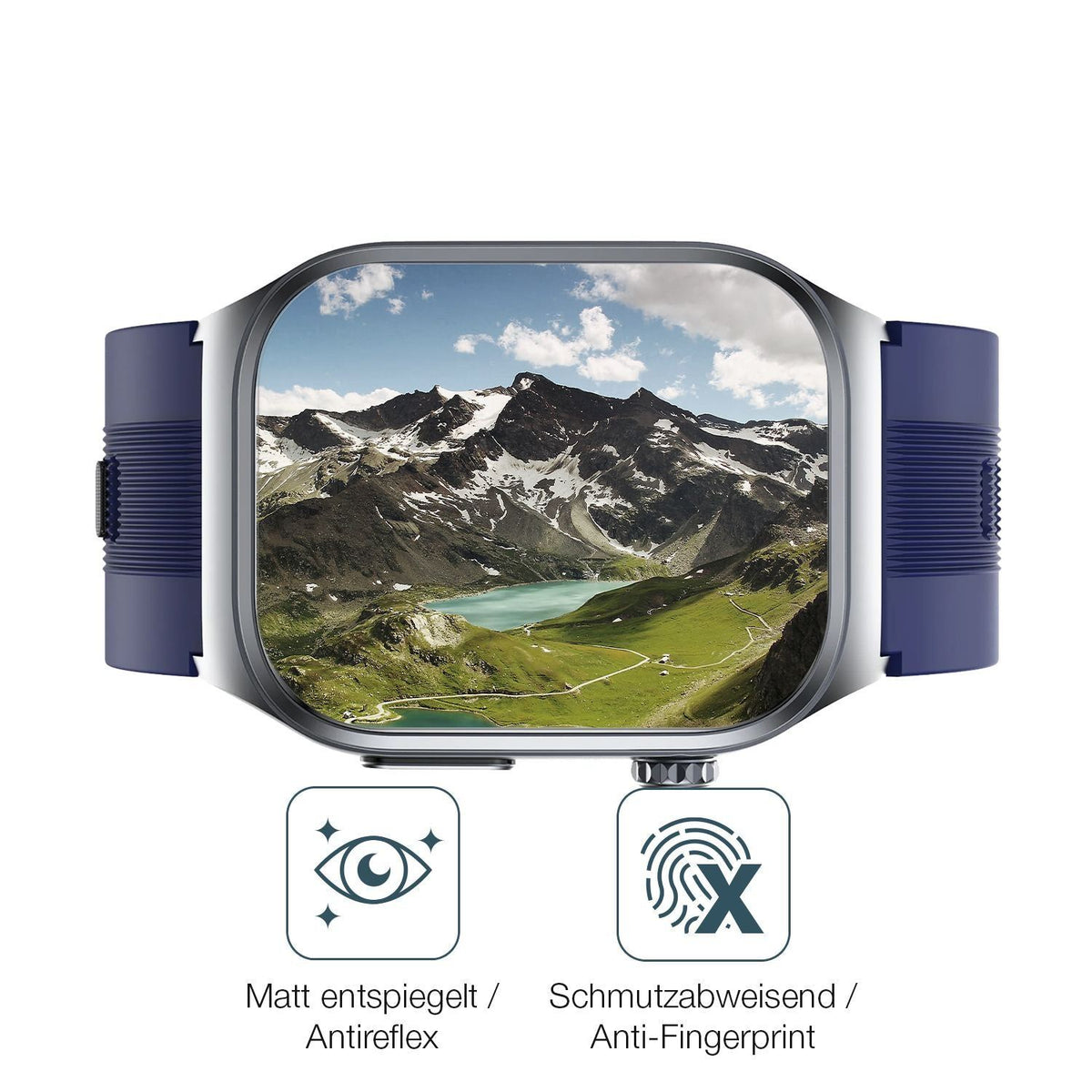 6x Schutzfolie matt für Rogbid Rowatch D1 Display- (4)