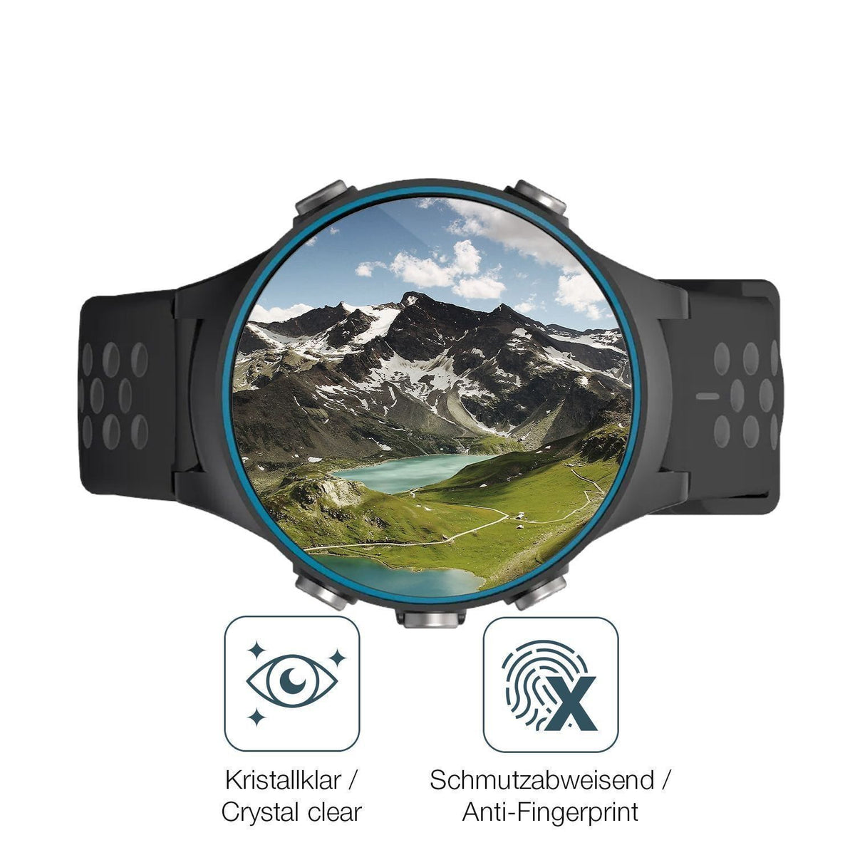 2x 9H Schutzfolie für RocketGolf GPS Par.4 Panzerf (5)
