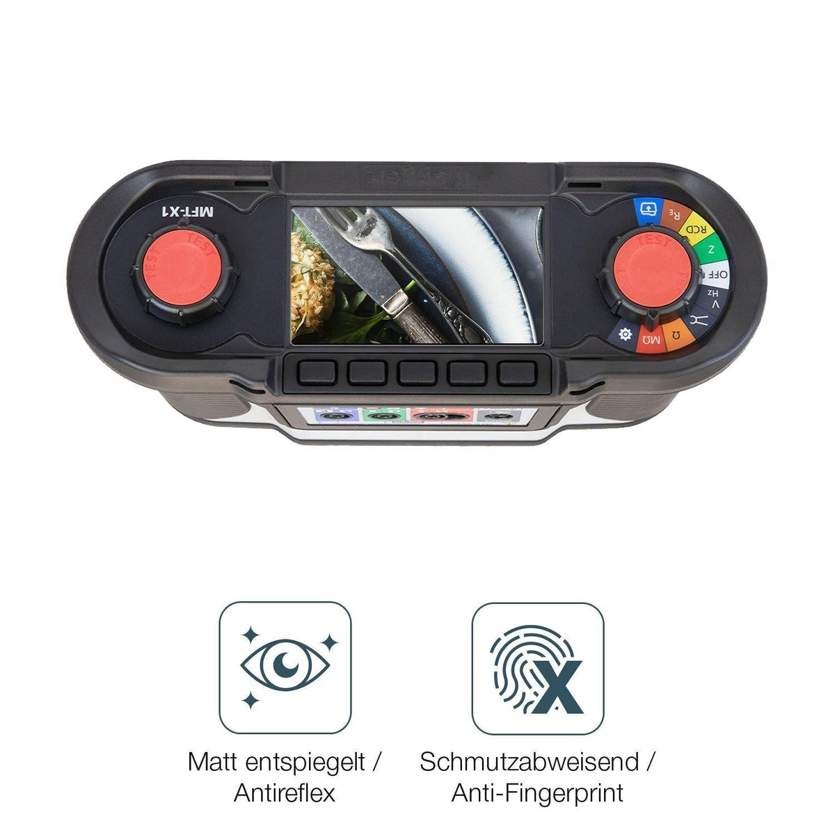 2x 9H Schutzfolie matt für Megger MFT-X1 Panzerfol (5)