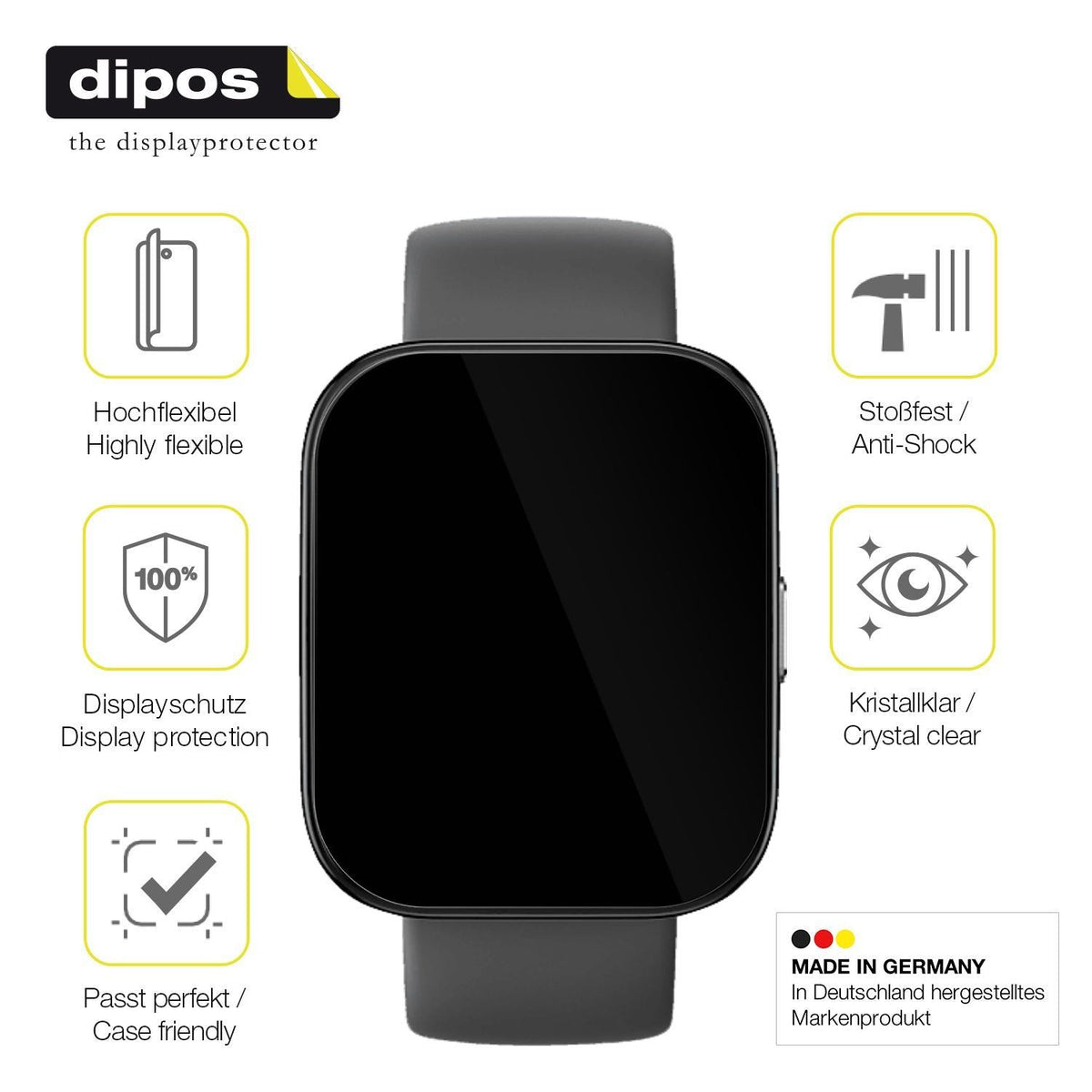 2x 3D Full Cover Schutzfolie für Amazfit Bip 5 (7)