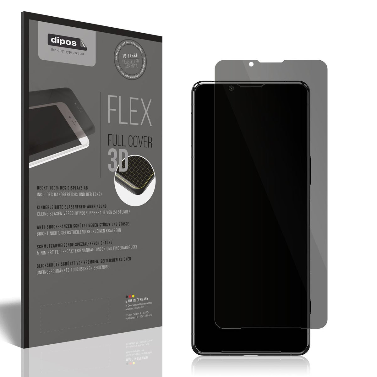 Full Cover Privacy Blickschutzfolie für Sony Xperi (1)