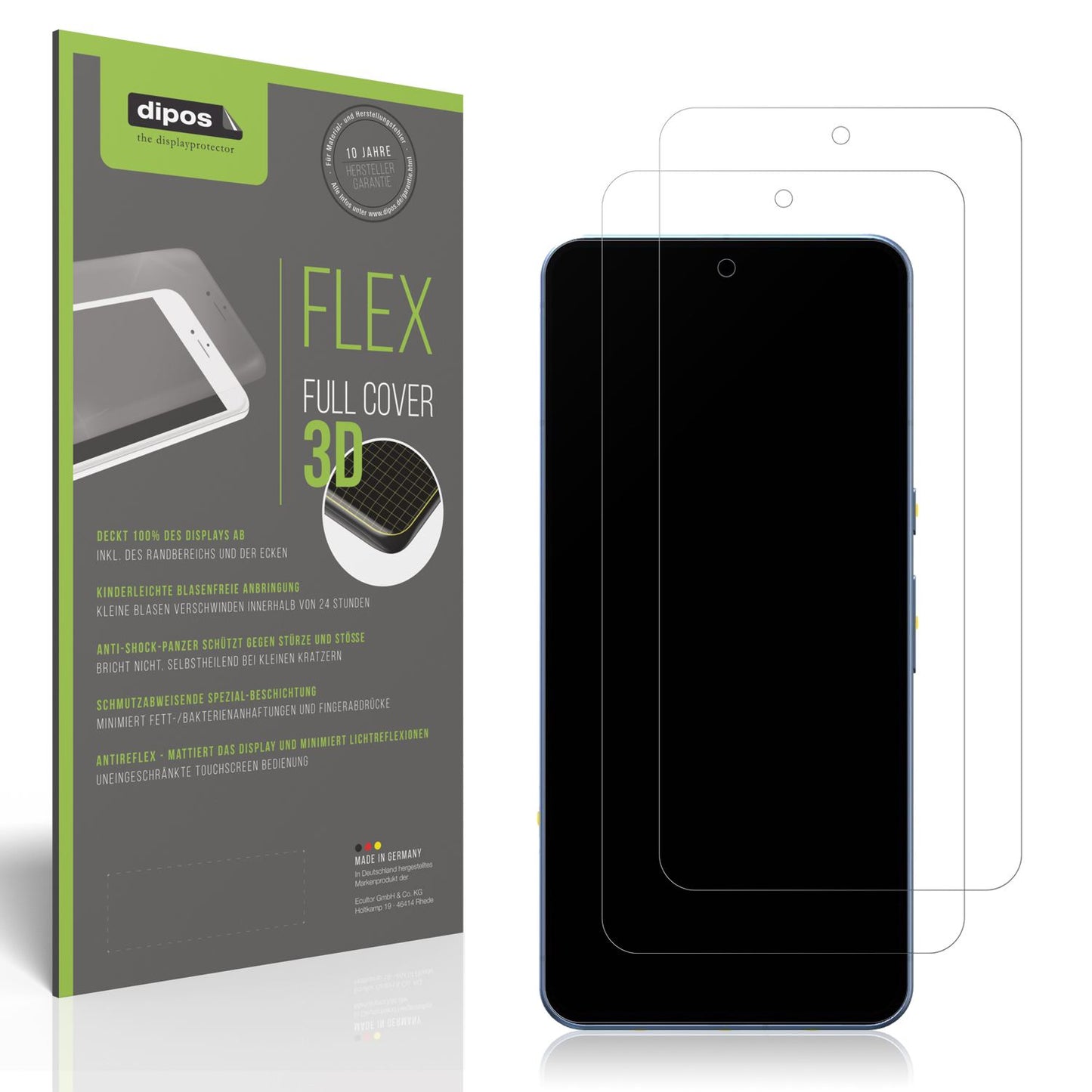 2x Full Cover Schutzfolie matt für Google Pixel 8  (1)