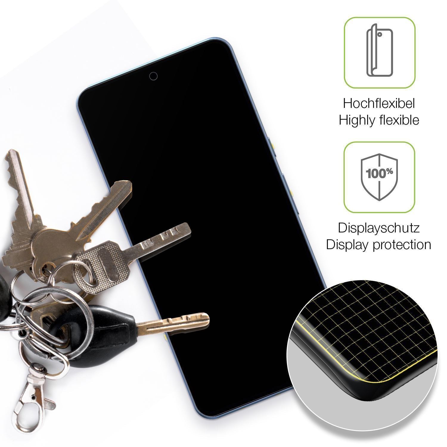 2x Full Cover Schutzfolie matt für Google Pixel 8  (3)