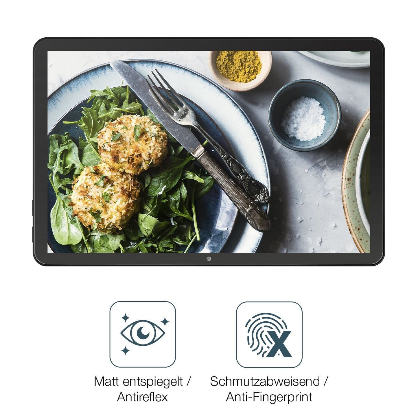 2x Schutzfolie matt für Aiwa Tab AE10 Display-Schu (4)