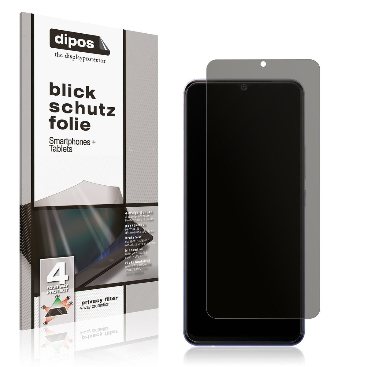 Blickschutzfolie für Vivo V20 matt Schutzfolie Pri (1)