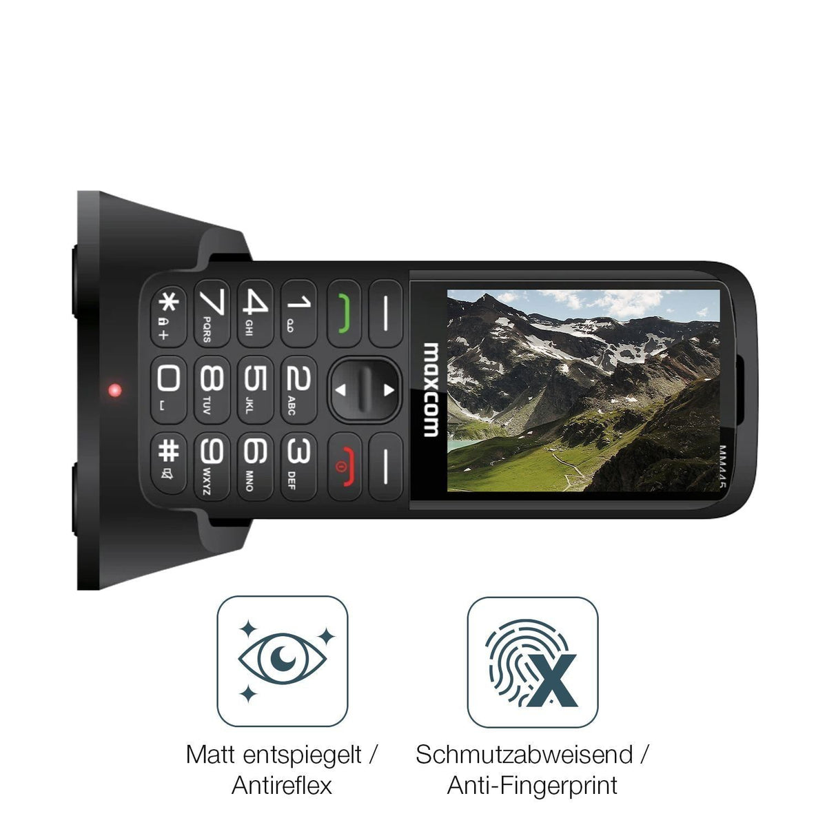 4x Schutzfolie matt für MaxCom Comfort MM445 4G Di (4)