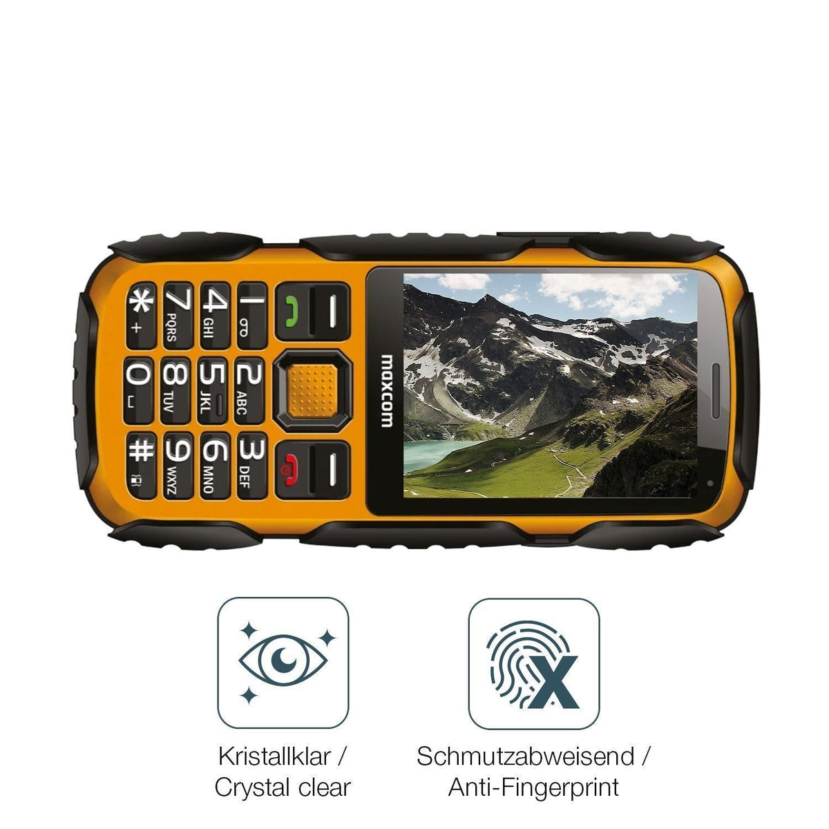 2x 9H Schutzfolie für MaxCom Strong MM920 L Panzer (5)