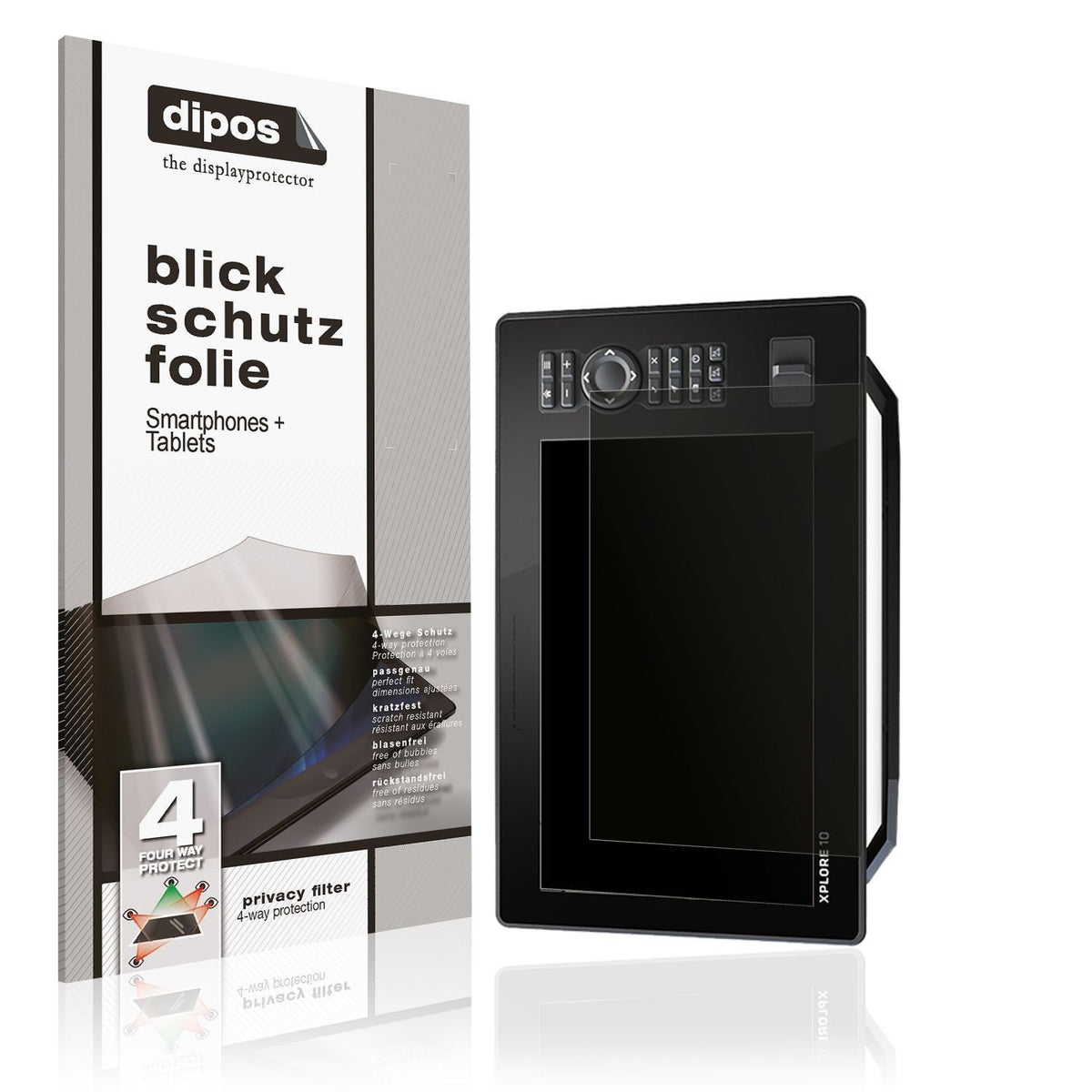Blickschutzfolie für Humminbird Xplore 10 matt Sch (1)