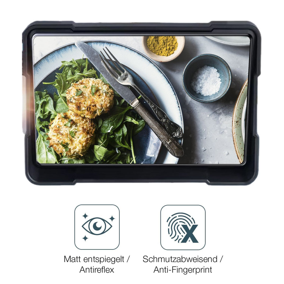 2x Schutzfolie matt für Jansite MT-18 Display-Schu (4)