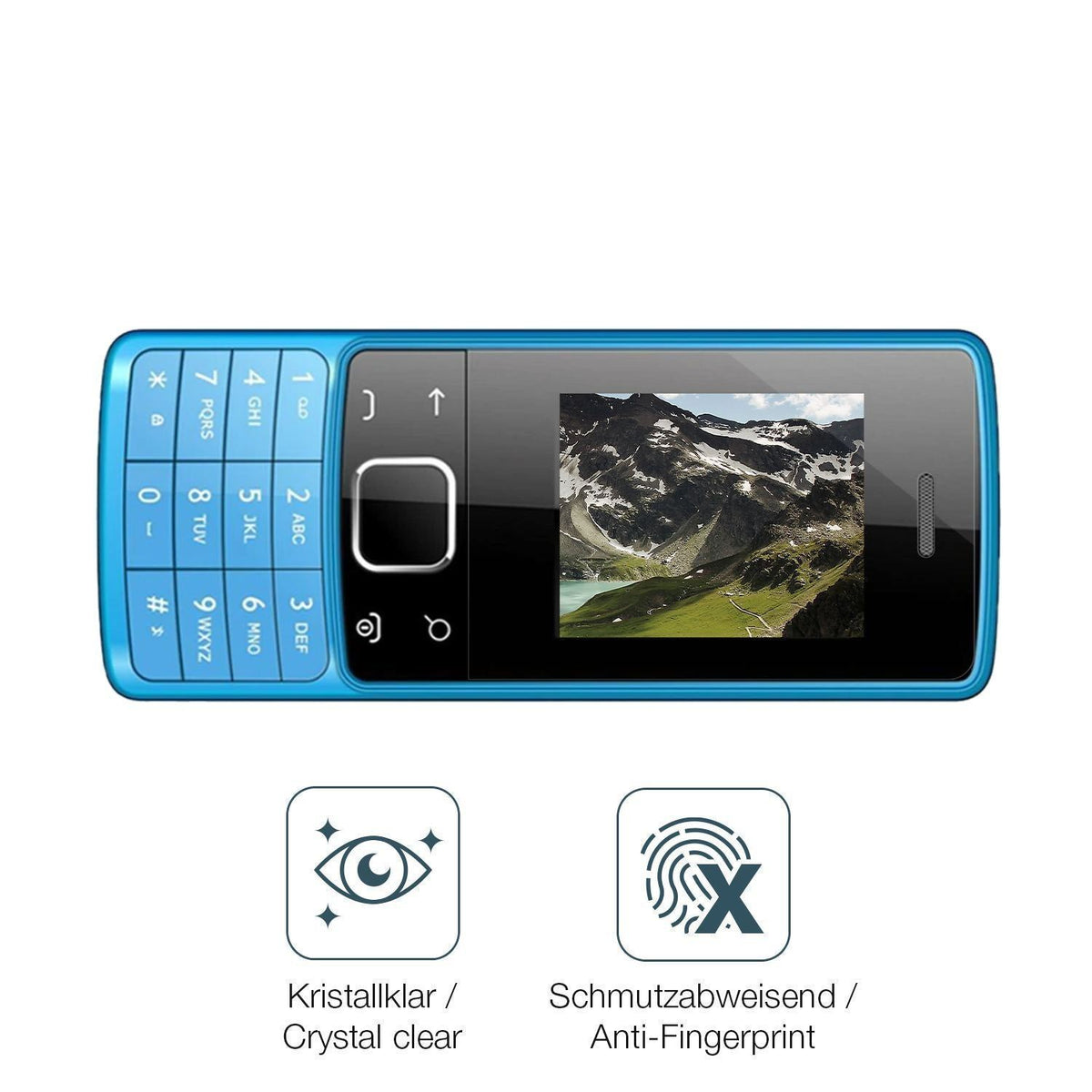4x Schutzfolie klar für I Kall K20 New Display-Sch (4)