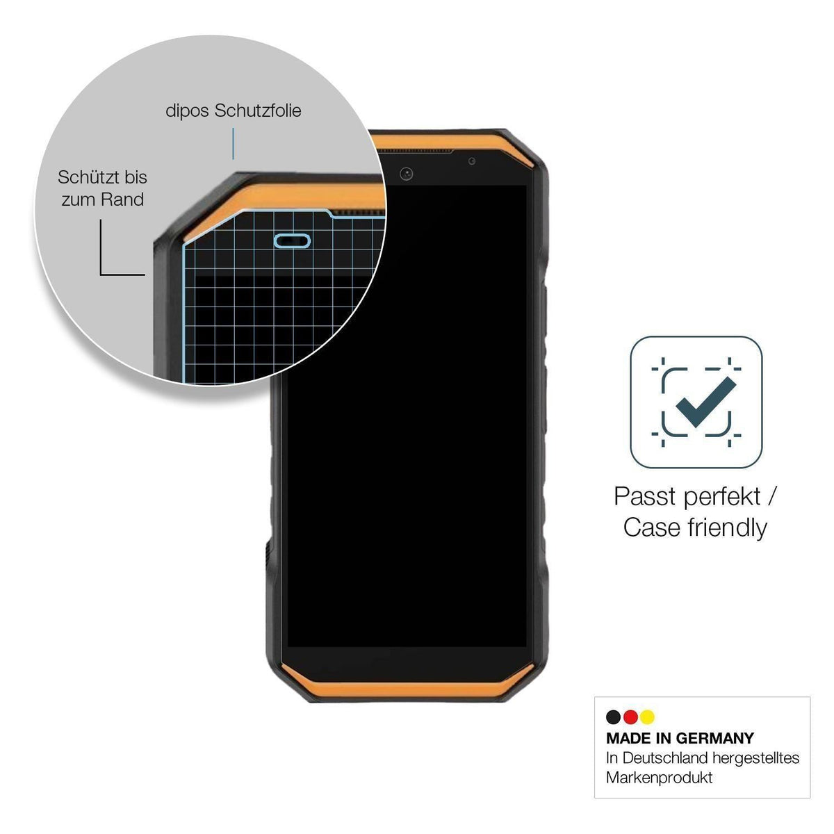 2x 9H Schutzfolie matt für Ulefone Armor X32 Panze (6)